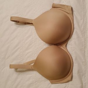 CACIQUE Boost Plunge Bra Tan 40DD (EUC)